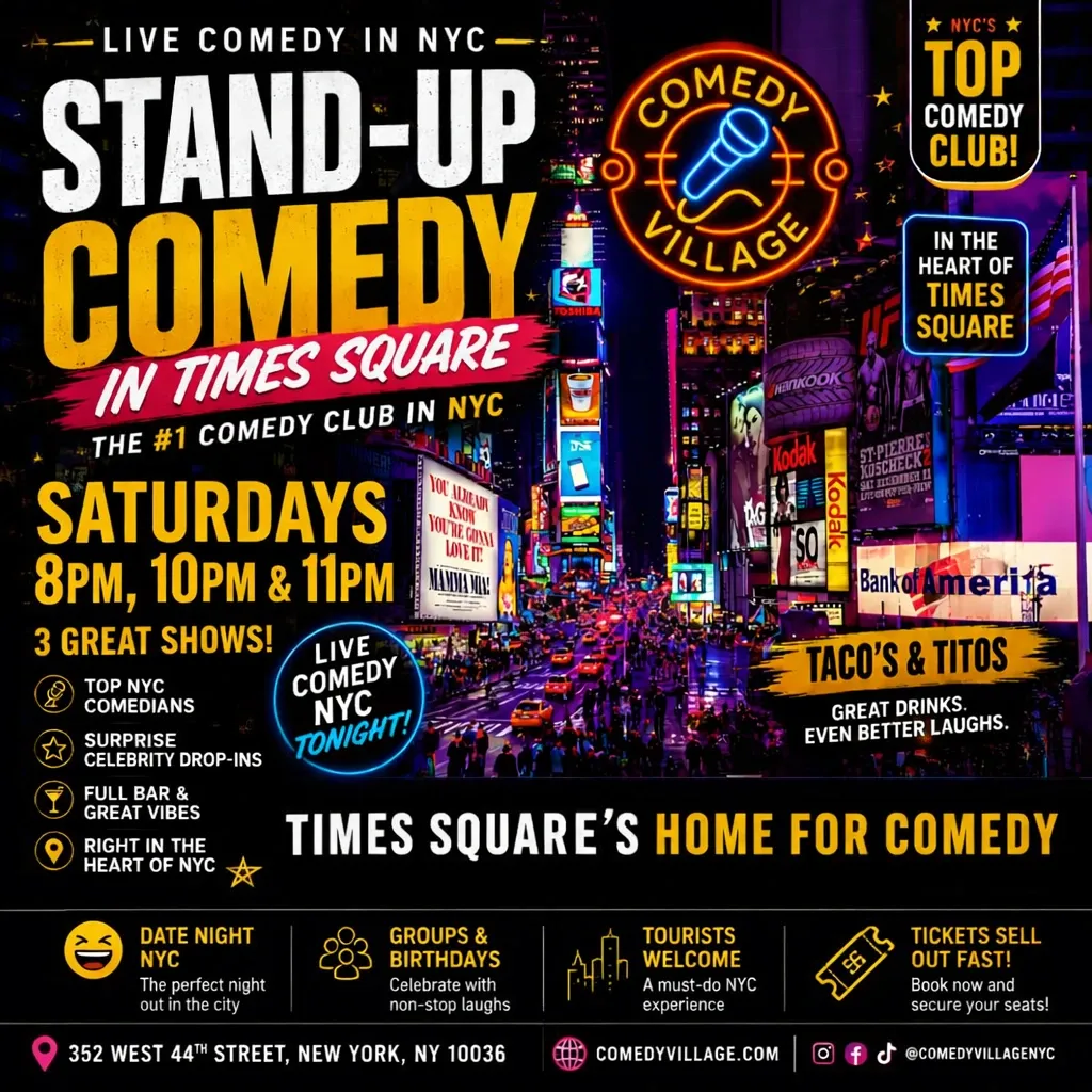 Live Comedy NYC | Sat, October 24th @7 PM