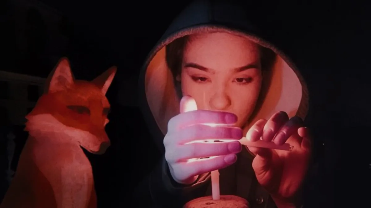 A Fox Under a Pink Moon