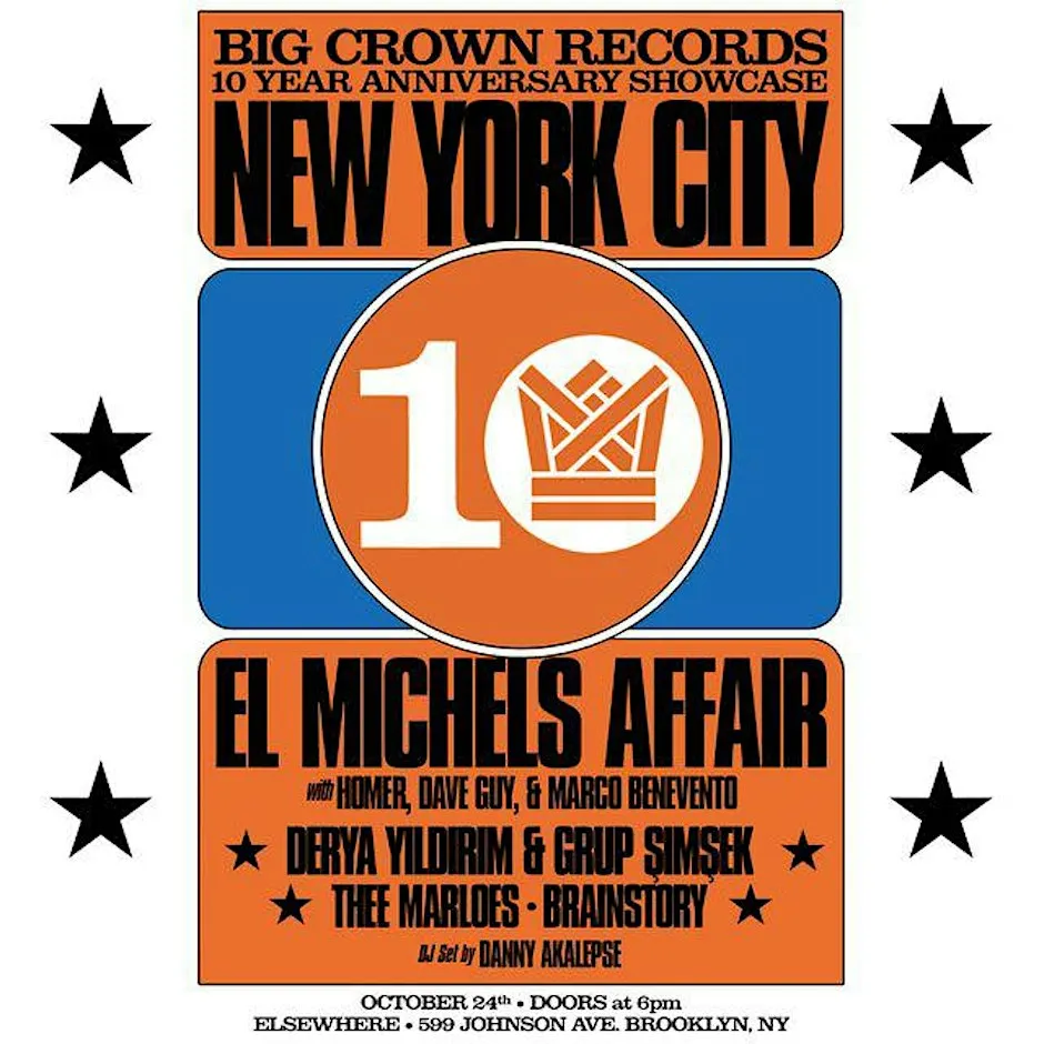 Big Crown Records 10 Year Anniversary ft El Michels Affair + special guests